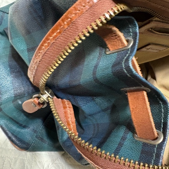 Vintage large Ralph Lauren   Plaid Black watch Boston Carry On Luggage Bag - Picture 8 of 16
